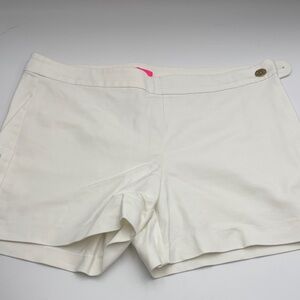 Lilly Pulitzer Cream Shorts with Pink Accent